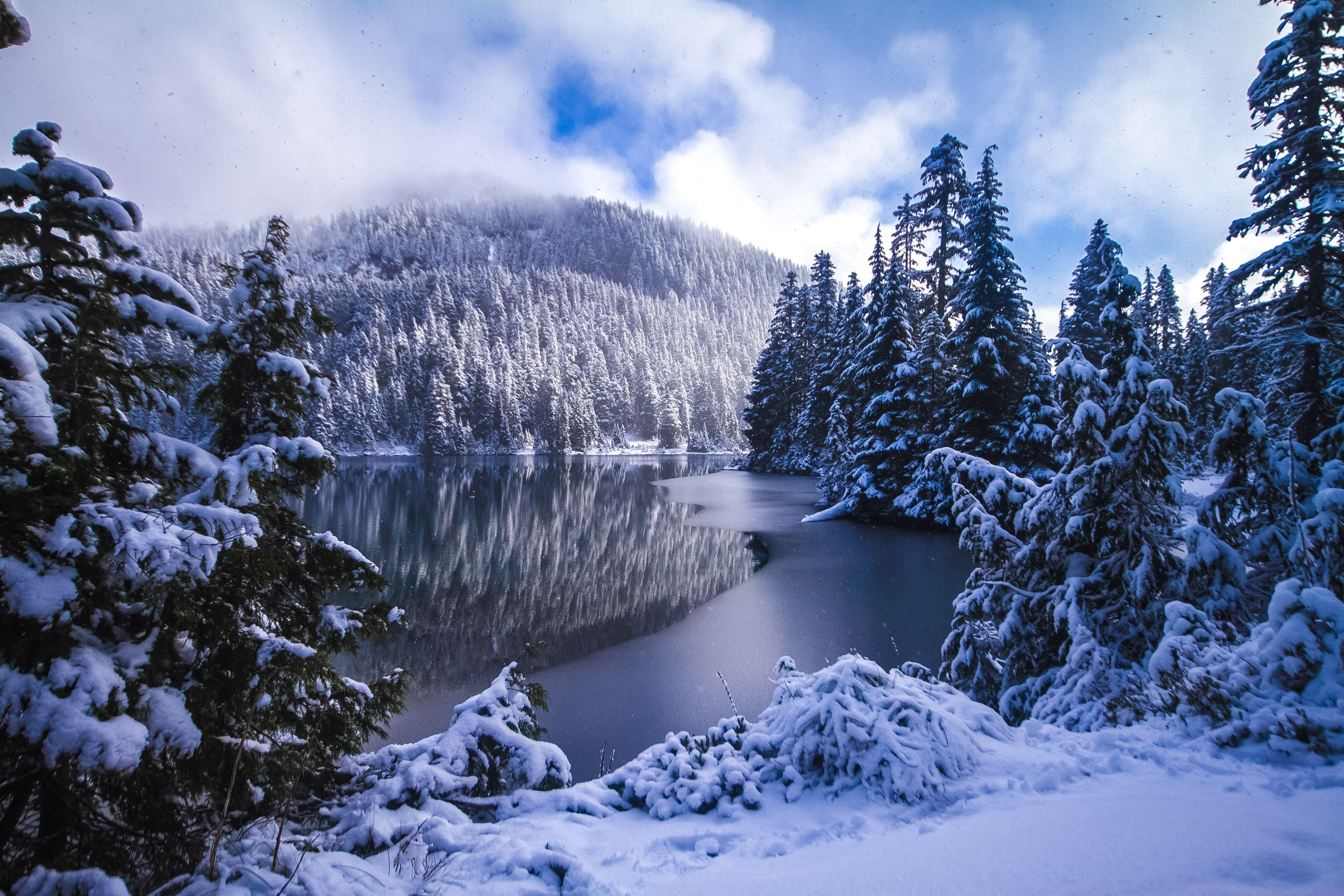 5116x3411 Mowich Lake, Mount Rainier National Park, Washington State, USA. Mount rainier national park, Rainier national park, National parks