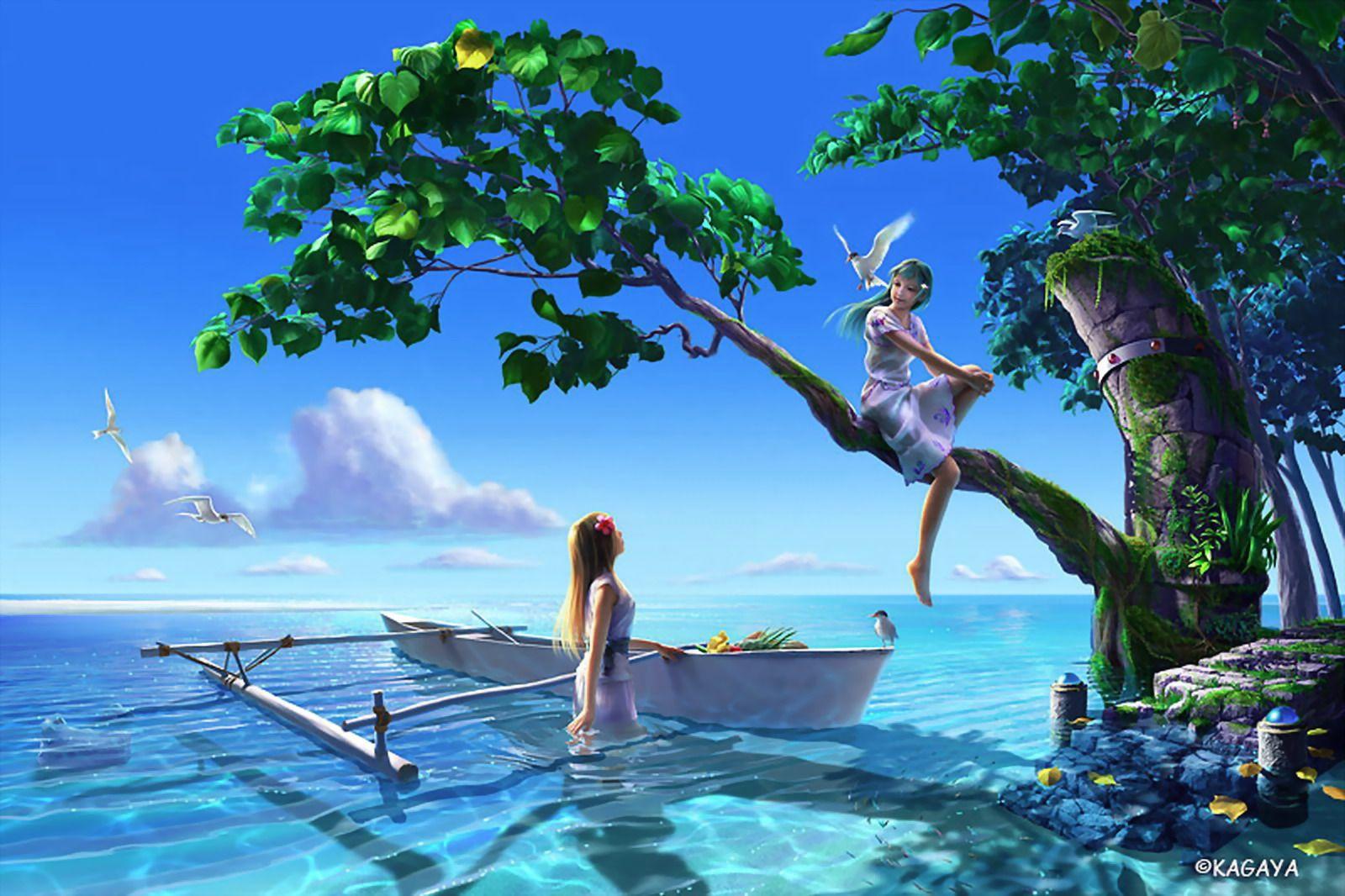 1600x1066 Kagaya. Fantasy image, Fantasy, Fantasy landscape