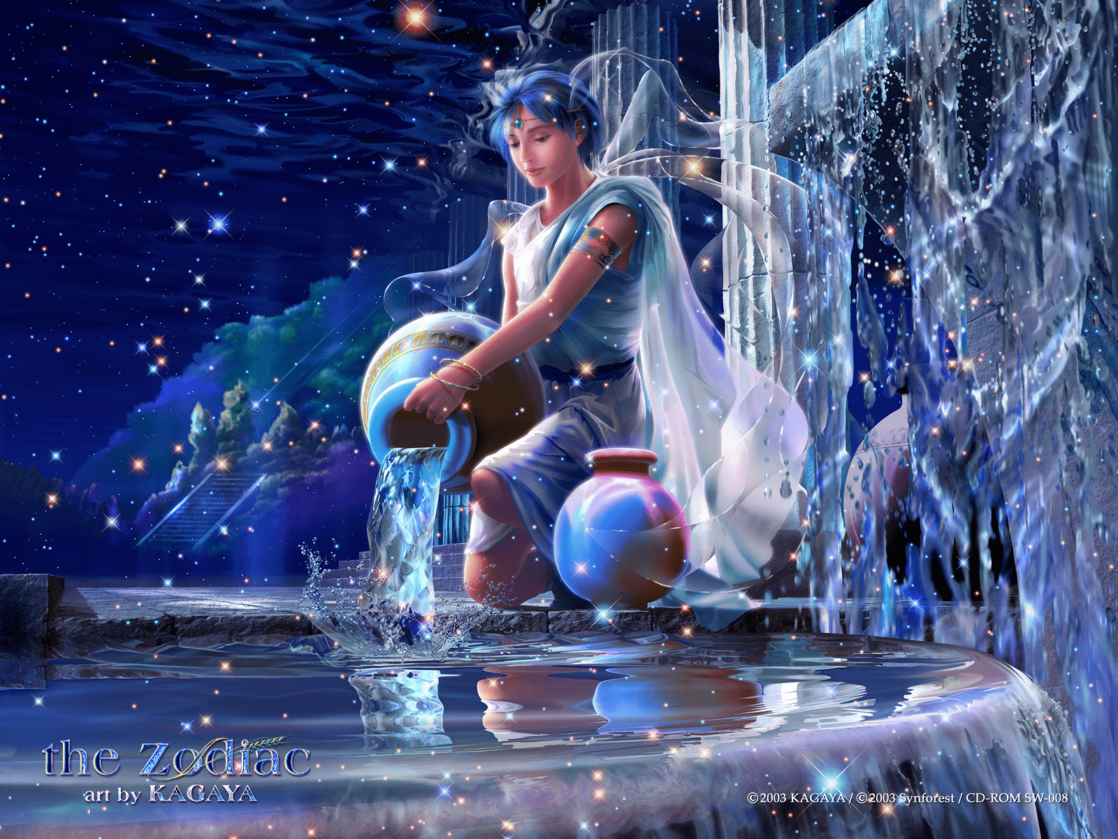 1600x1200 Kagaya Wallpaper zodiac Aquarius. Zodiac art, Aquarius, Aquarius zodiac
