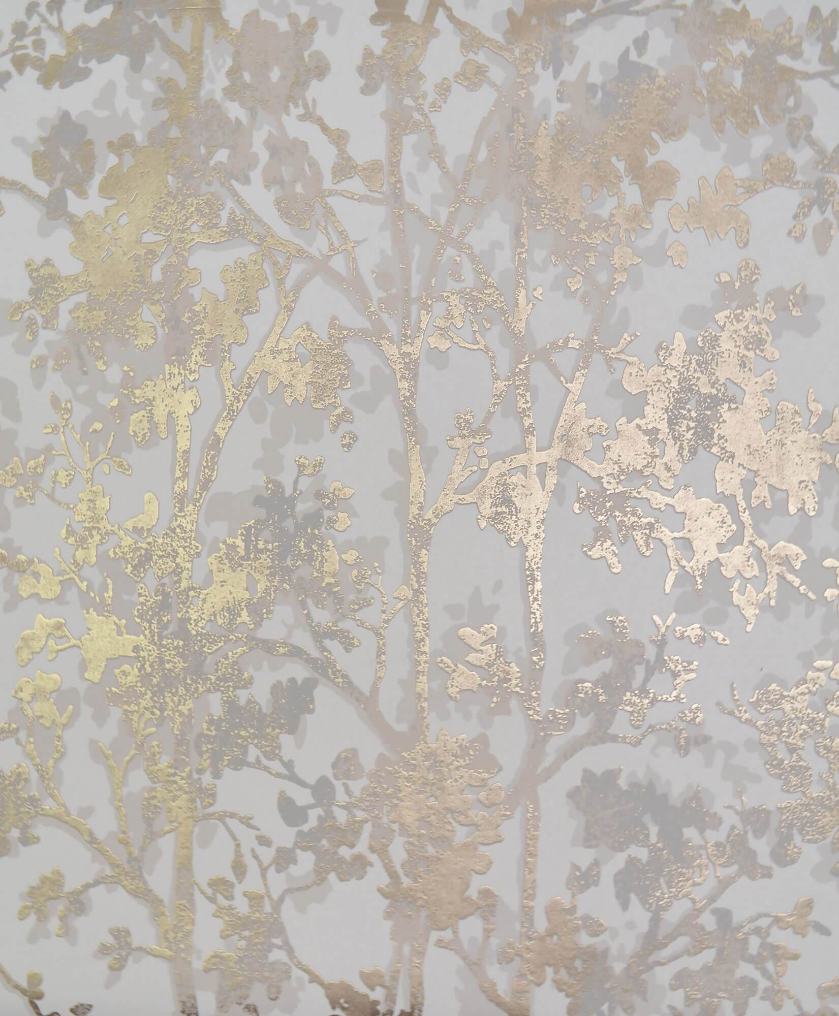 1651x2000 NW3583 Modern Metals Shimmering Foliage Wallpaper Gold