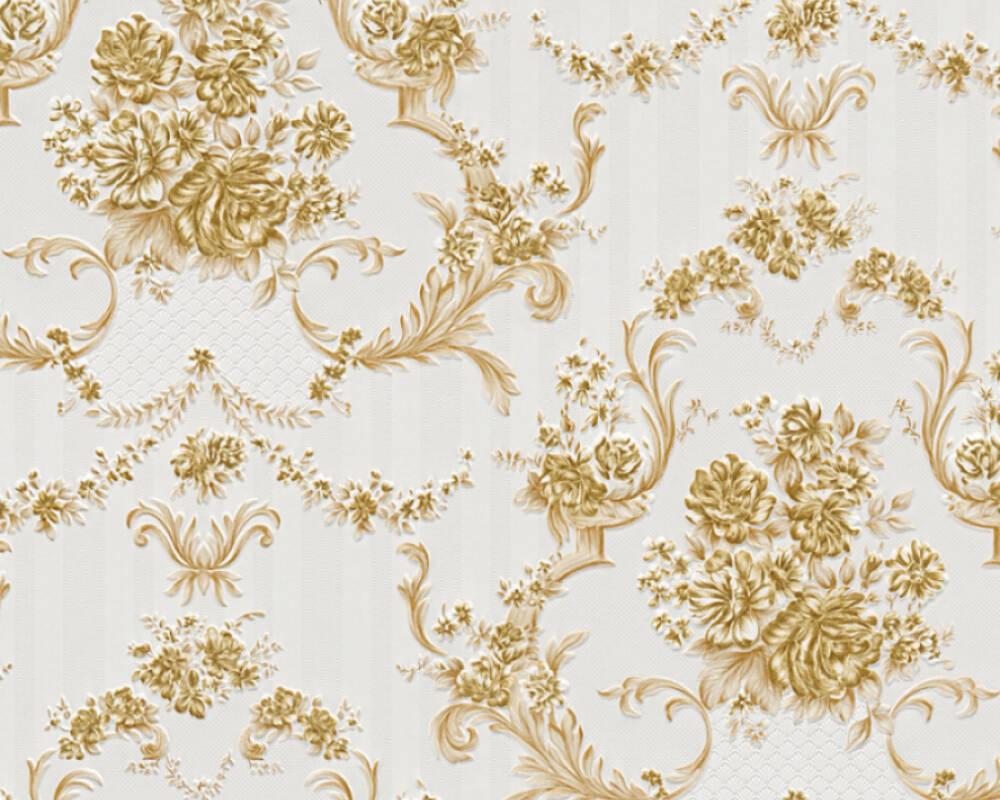 1000x800 A.S. Création Wallpaper «Baroque, Gold, Metallic, White» 765796
