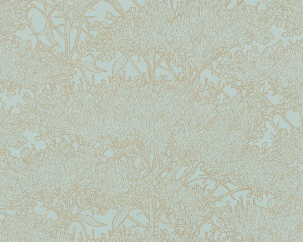 1000x800 Architects Paper Wallpaper «Floral, Blue, Gold, Green, Metallic» 369722