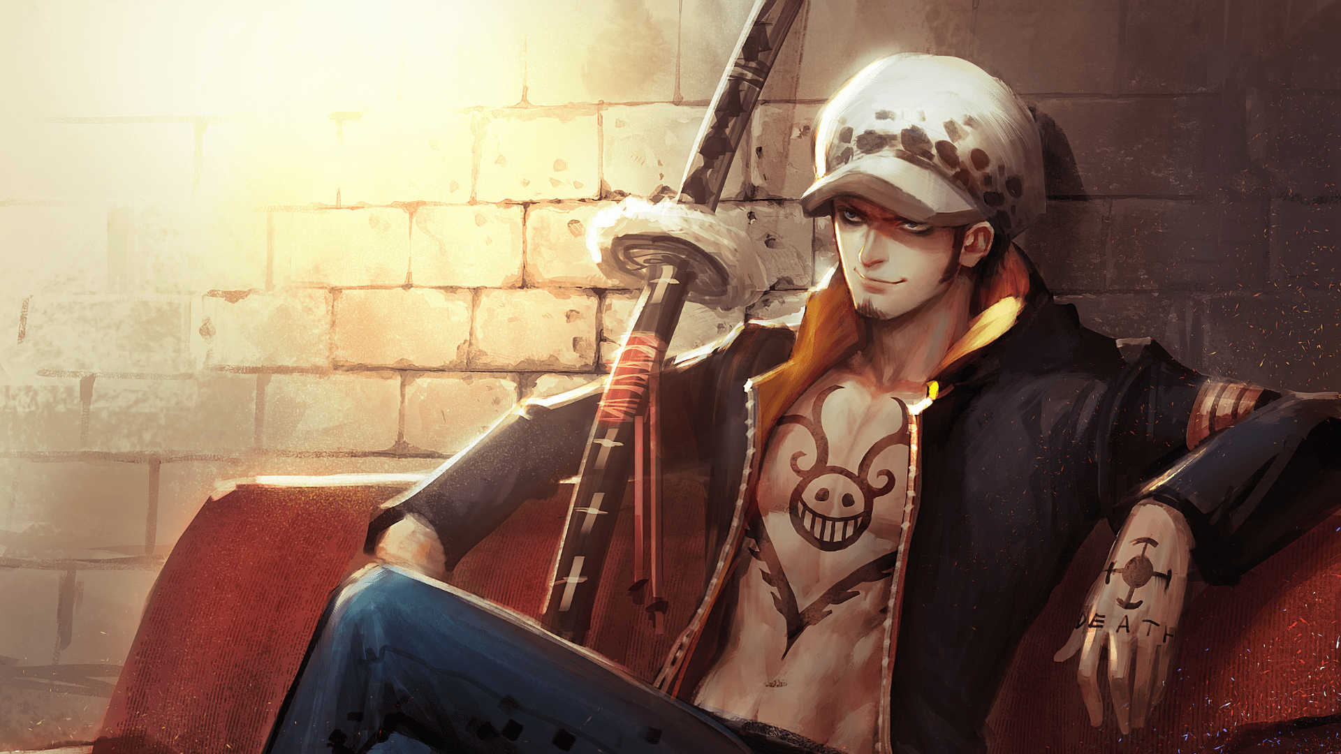 1920x1080 Wallpaper / anime, One Piece, Trafalgar Law free download