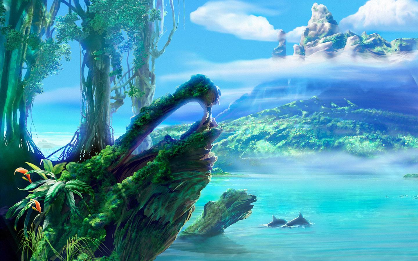 1440x900 Kagaya Fantasy Art, Kagaya Celestial Exploring Paintings, Kagaya Wallpaper 1440x900 NO.3 Desktop Wallpaper