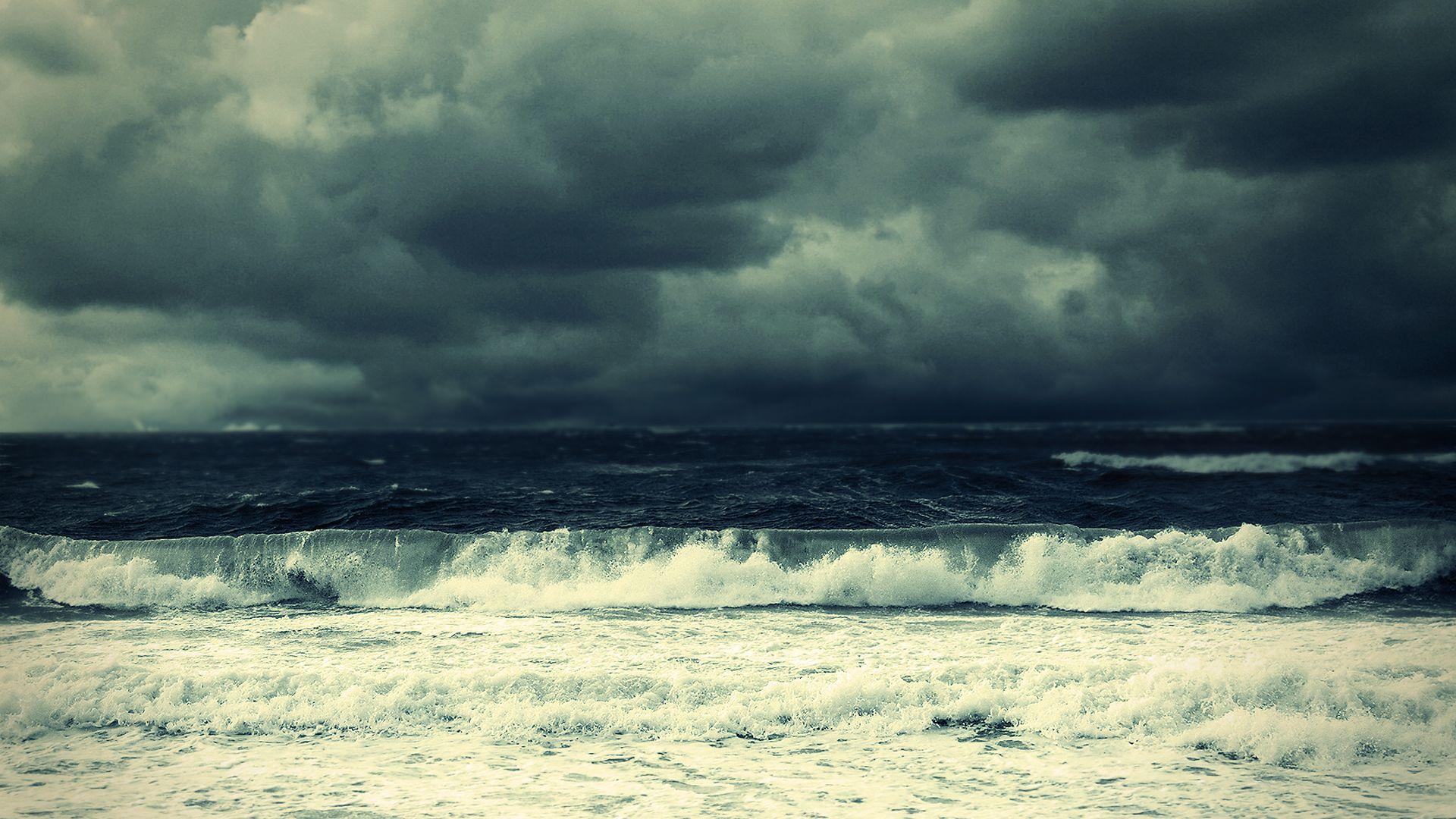 1920x1080 Stormy Ocean
