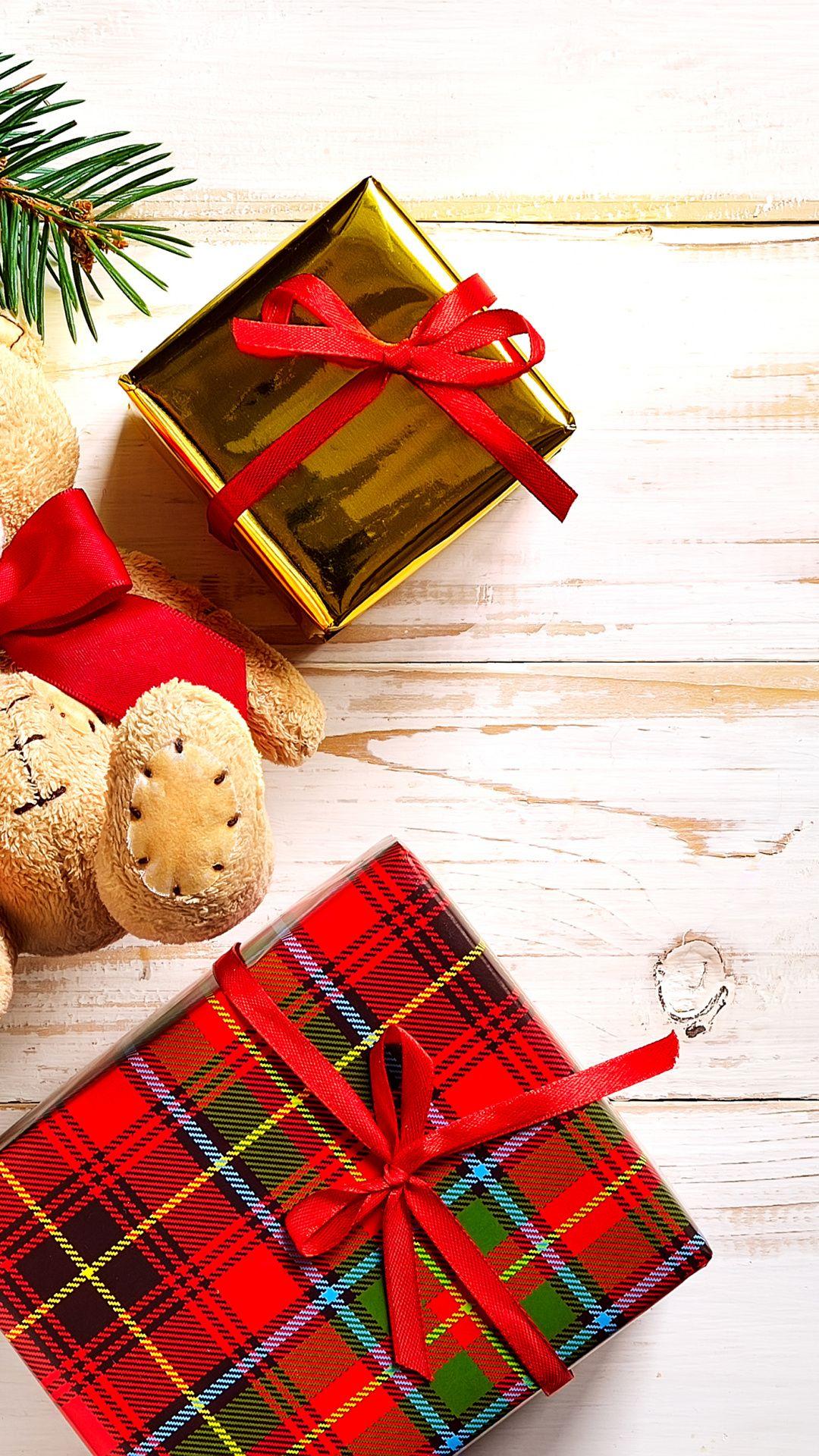 1080x1920 Download 1080x1920 Wallpaper Decor, Brown Bear, Christmas Ornament