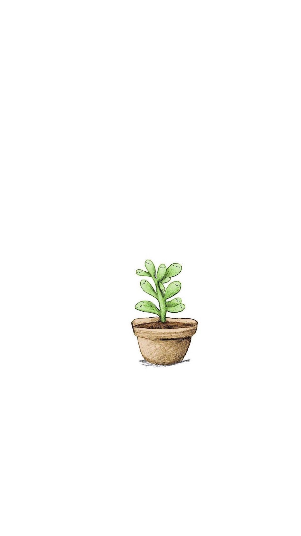 1200x2133 Watercolor Cactus Aesthetic Wallpaper