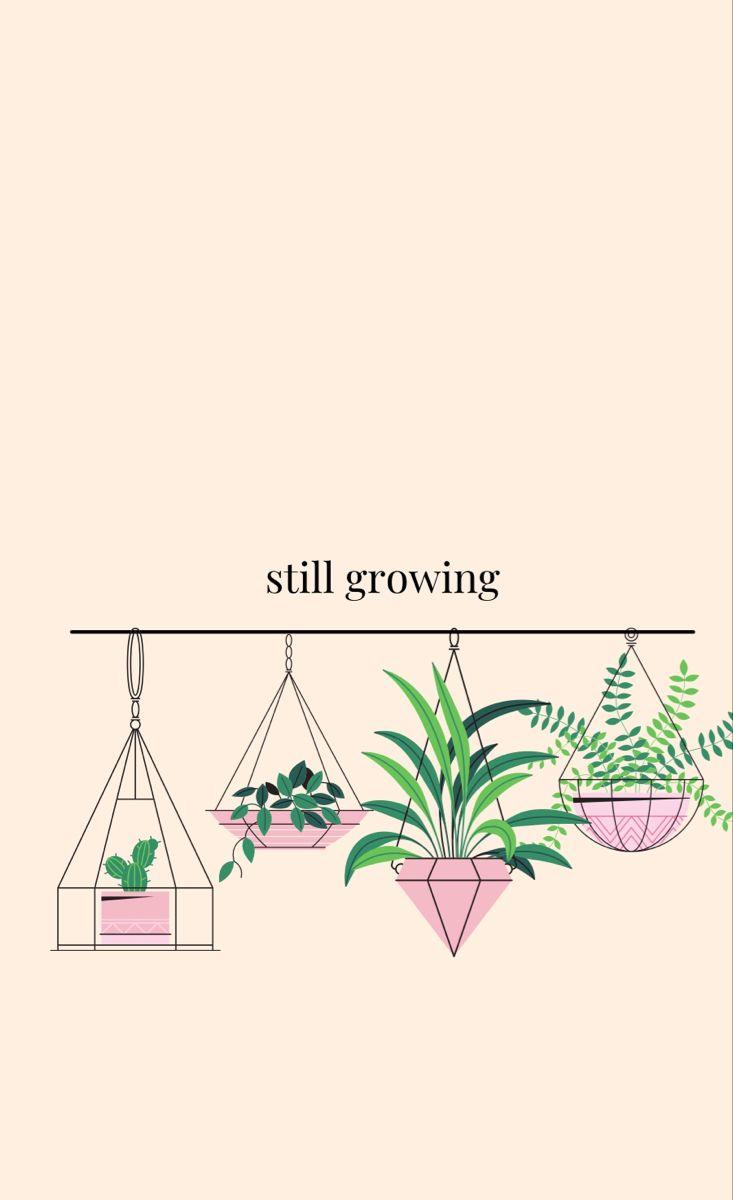 733x1200 Plant Quote Wallpaper Pink. Plant girl aesthetic, Wallpaper quotes, Plants quotes