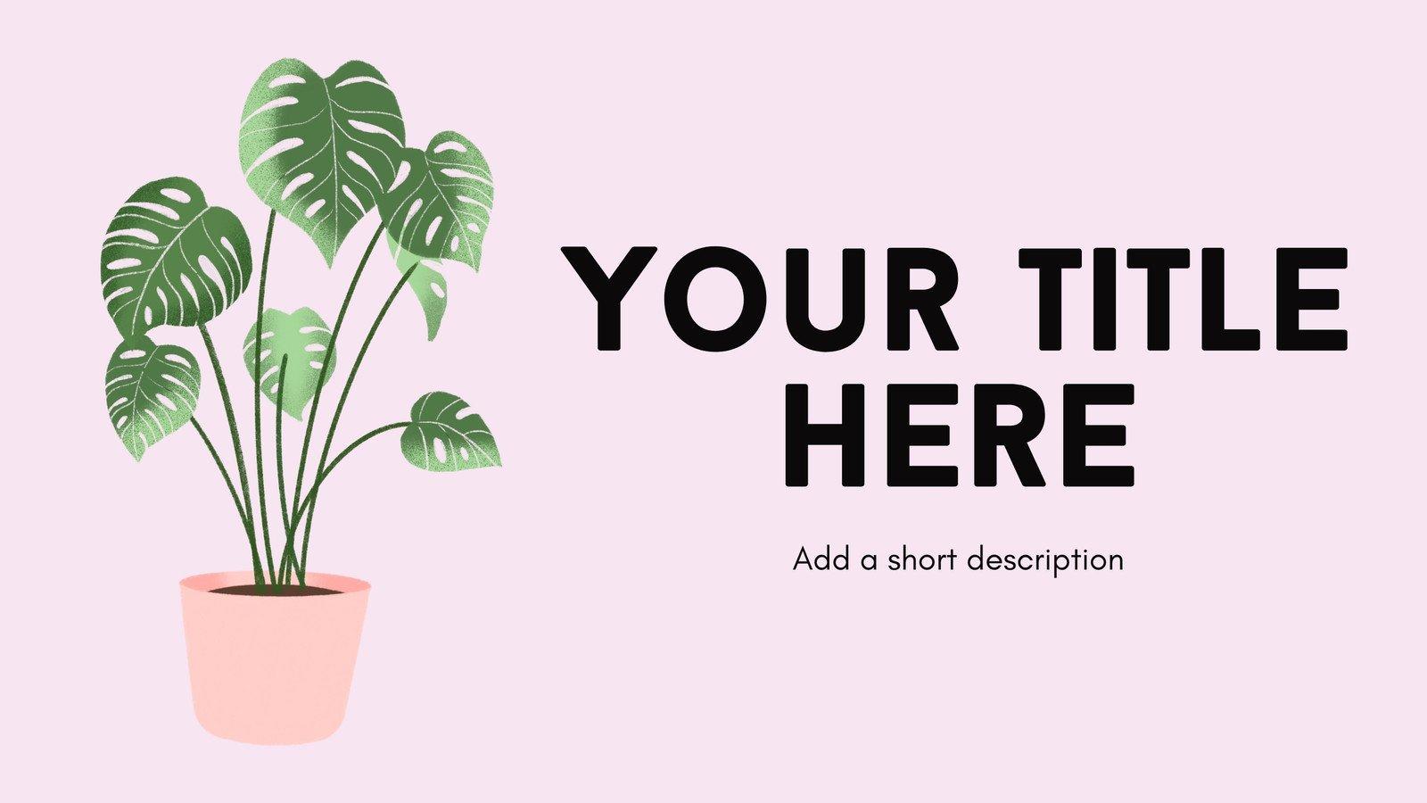 1600x900 Free and customizable plants templates