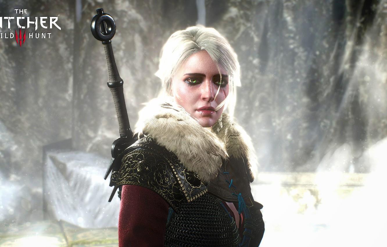 1332x850 Wallpaper girl, sword, The Witcher 3: Wild Hunt, Wild Hunt, witcher ciri image for desktop, section игры