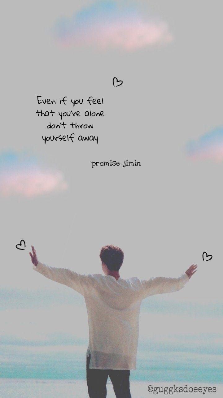 720x1286 Promise (Jimin). Bts quotes, Park jimin bts wallpaper, Bts wallpaper lyrics