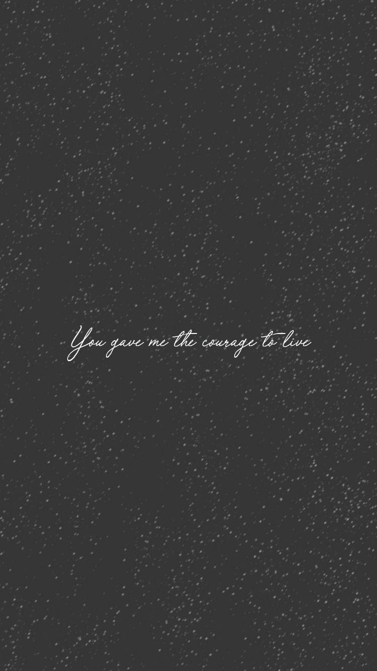 750x1334 BTS Lyric Wallpaper