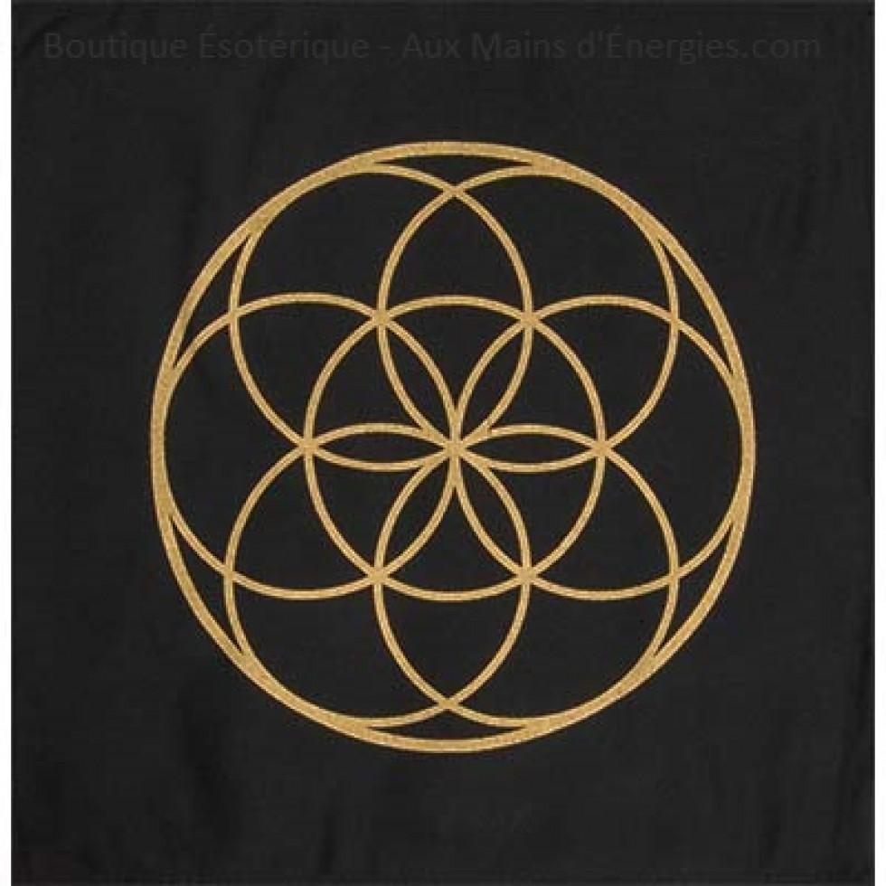 980x980 COTTON TAPY AND BLACK SEED LIFE PENTACLE