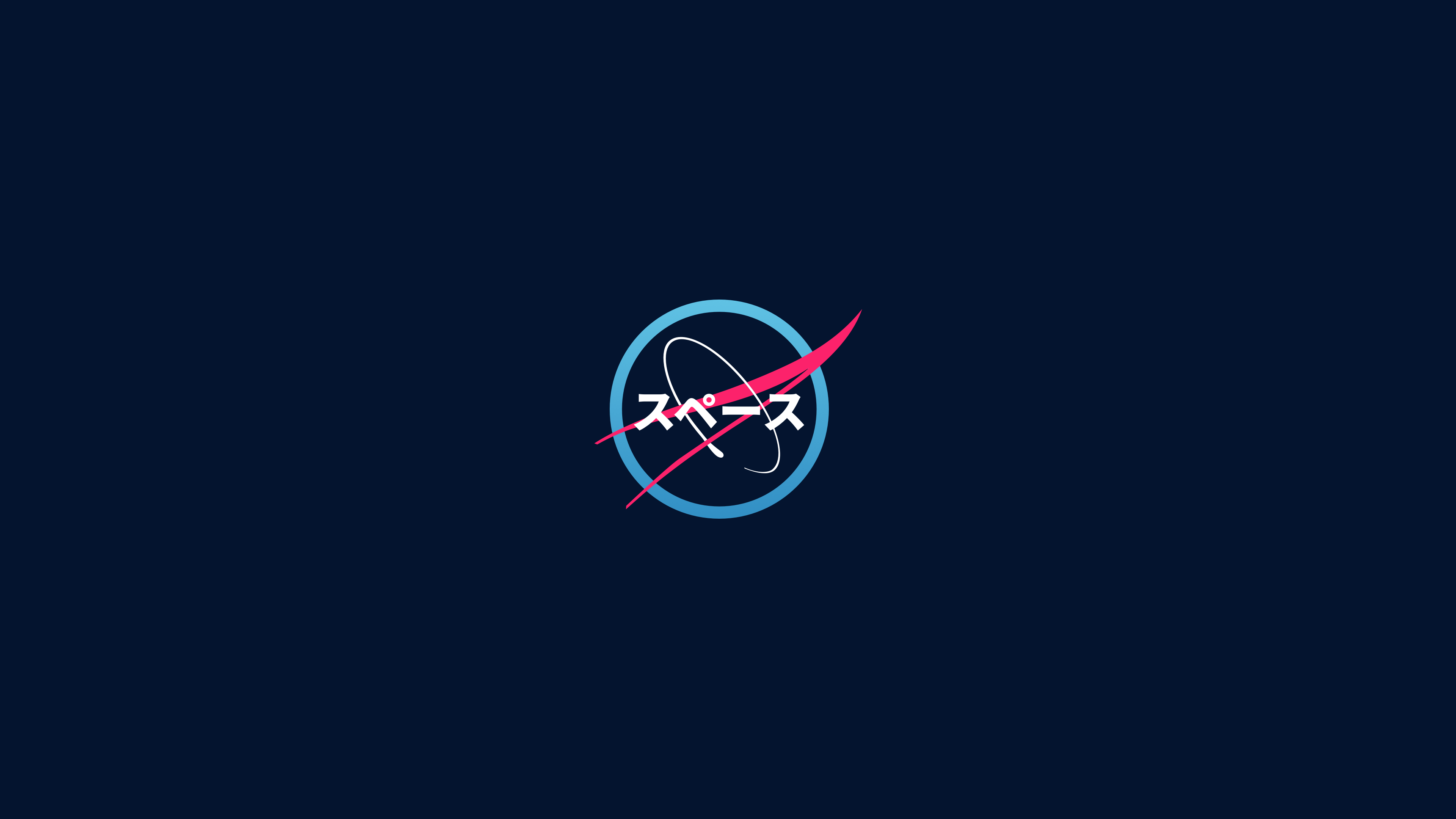 3840x2160 Wallpaper / NASA, Japanese Art, logo, minimalism, modern free download