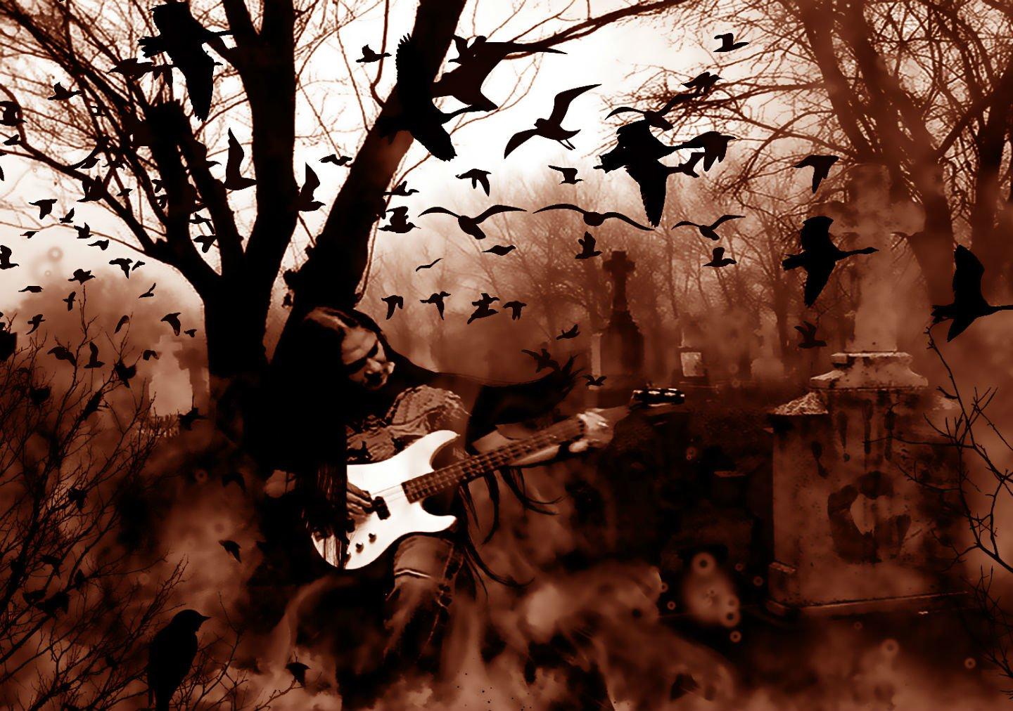 1440x1012 Black Metal Guitar