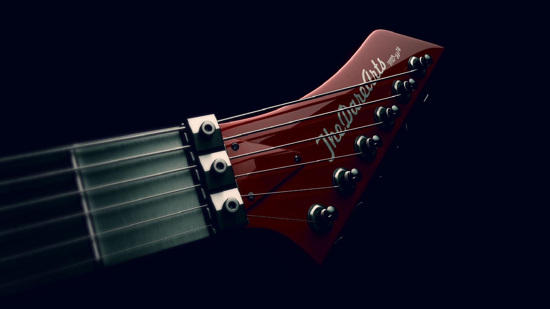 1920x1080 Electric Guitar Headstock Design Ultra HQ Image Free Wallpaper