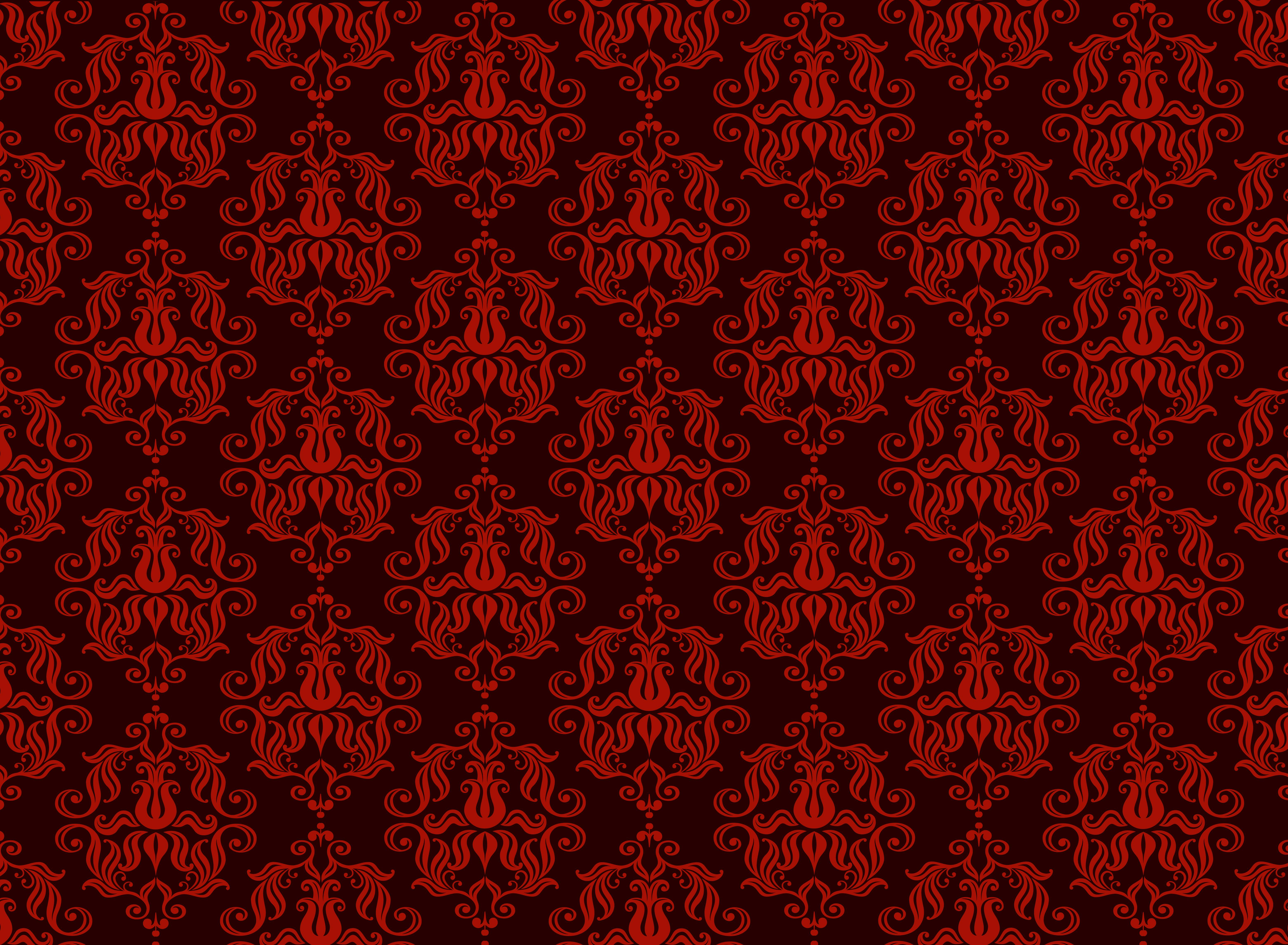6250x4586 seamless luxury ornamental background. Red Damask seamless floral pattern. Royal wallpaper