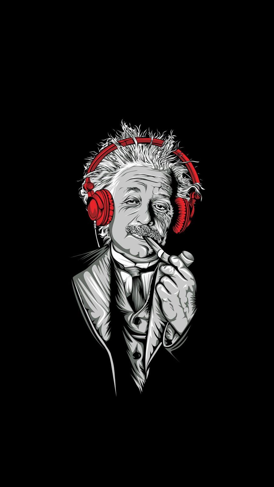 900x1600 Albert Einstein Digital Art Mobile Wallpaper Mobile Walls