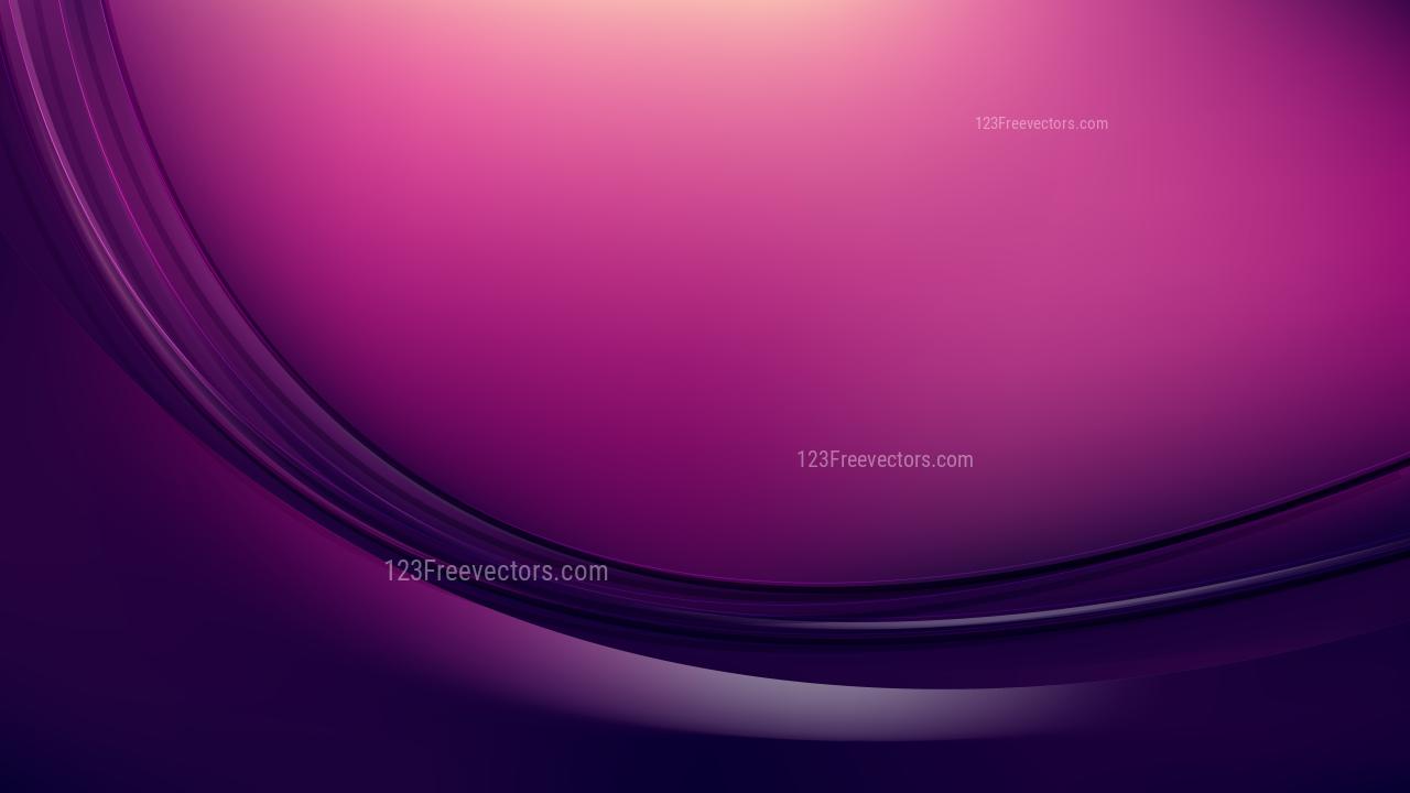 1280x720 Abstract Glowing Dark Purple Wave Background Vector Graphic