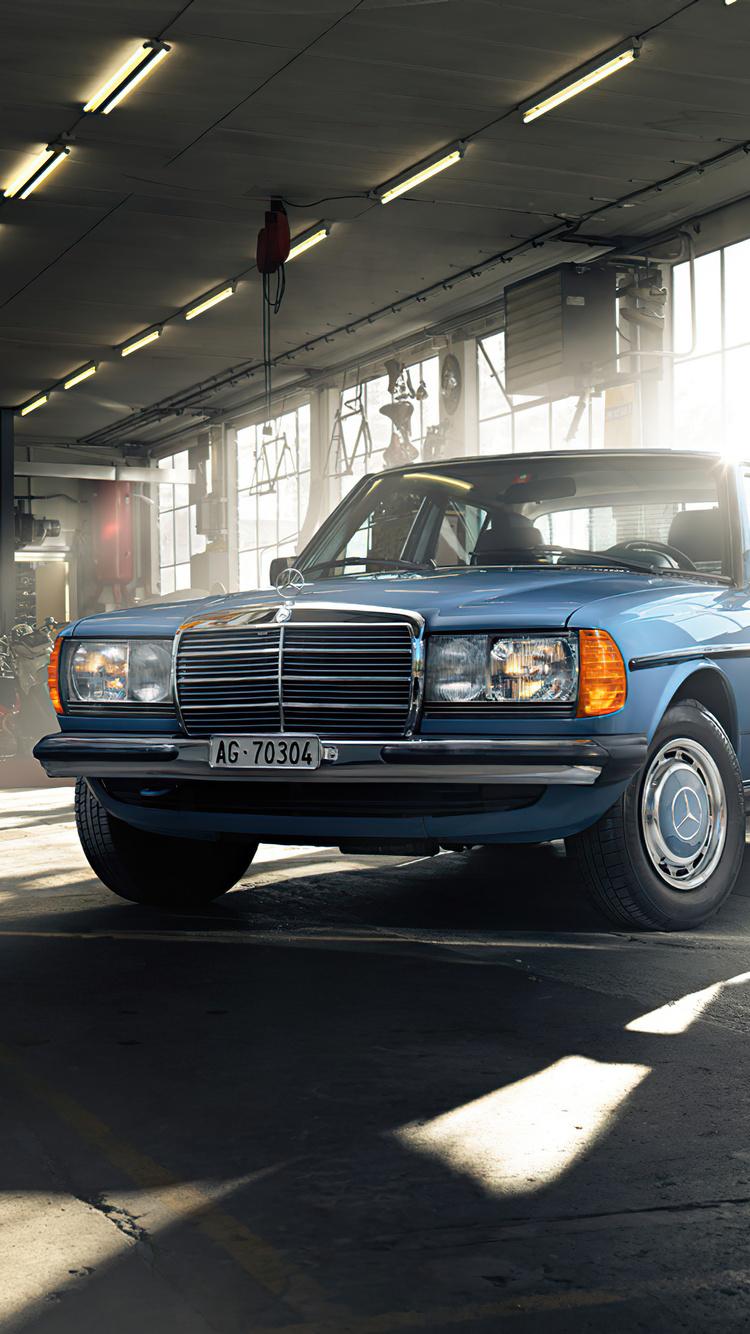750x1334 Mercedes Benz W123 Classic Car iPhone iPhone 6S, iPhone 7 HD 4k Wallpaper, Image, Background, Photo and Picture