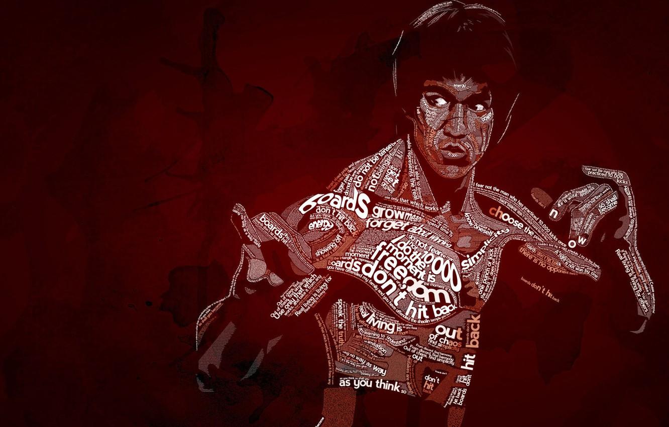 1332x850 Wallpaper typography, Bruce Lee, Be Water, Typography, Bruce Lee, Nautilus D image for desktop, section стиль