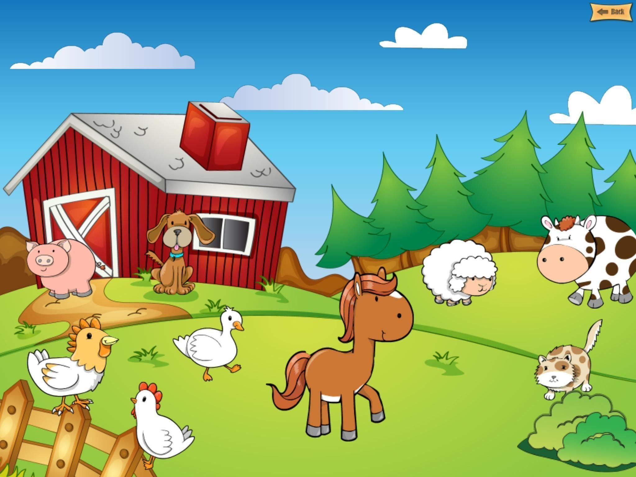 2048x1536 Cartoon Farm Wallpaper