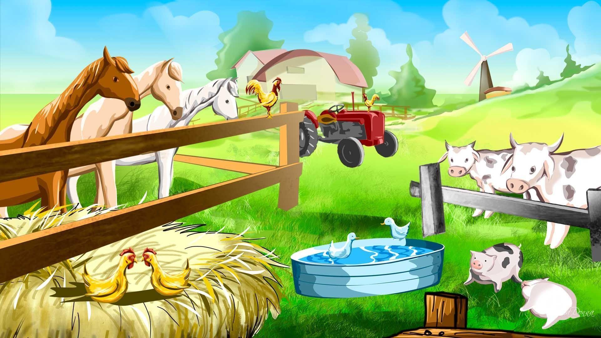 1920x1080 Animals Farm Wallpaper