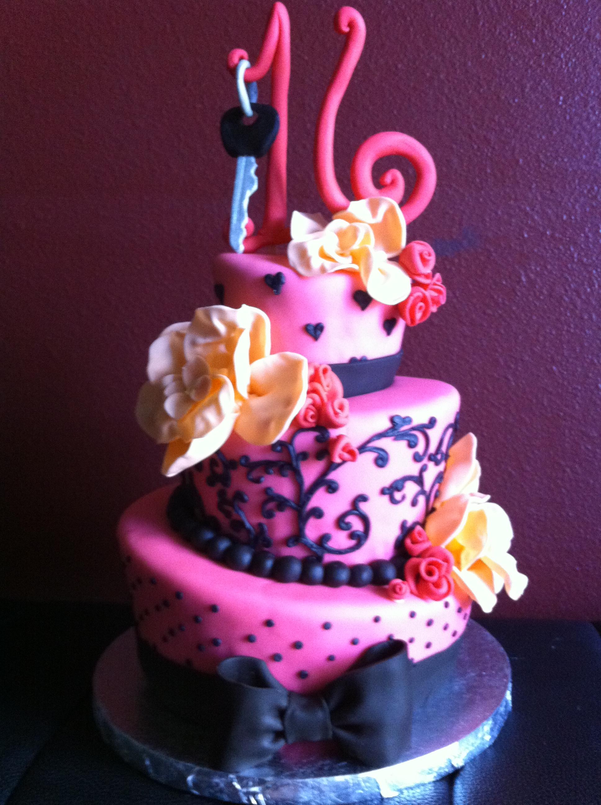 1936x2592 Beautiful Pink Birthday Cake Cake Ideas