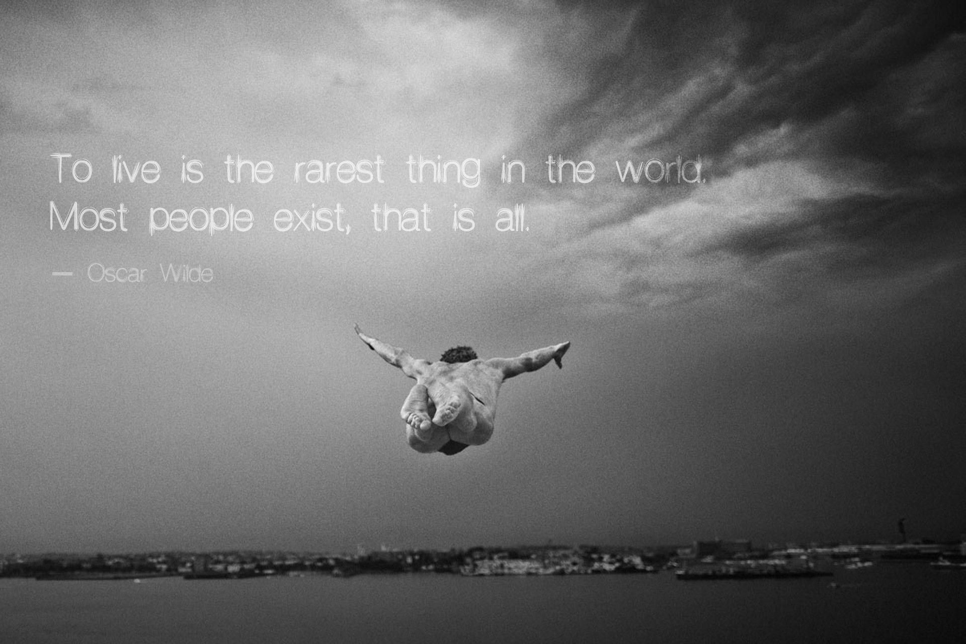 1920x1280 To live is the rarest thing in the world. Wilde [1920 x 1280]