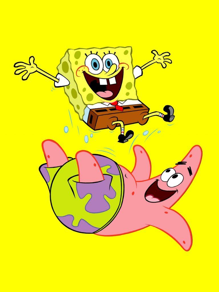 768x1024 Funny Spongebob Wallpaper