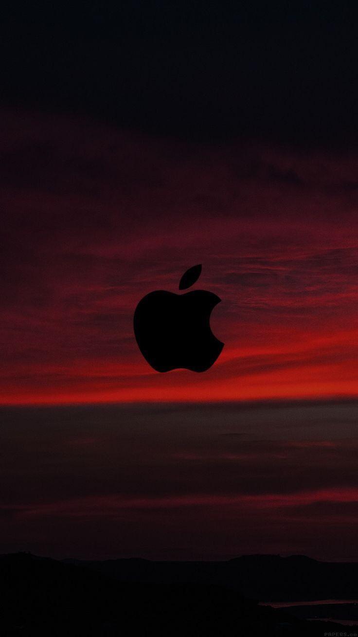 736x1309 red sunset sky logo apple wallpaper iphone clean black 13 pro max Wallpaper, iPhone 12 Background, iPhone Wallpaper, iPhone background. : WallpaperUpdate, Best iPhone Wallpaper and iPhone background