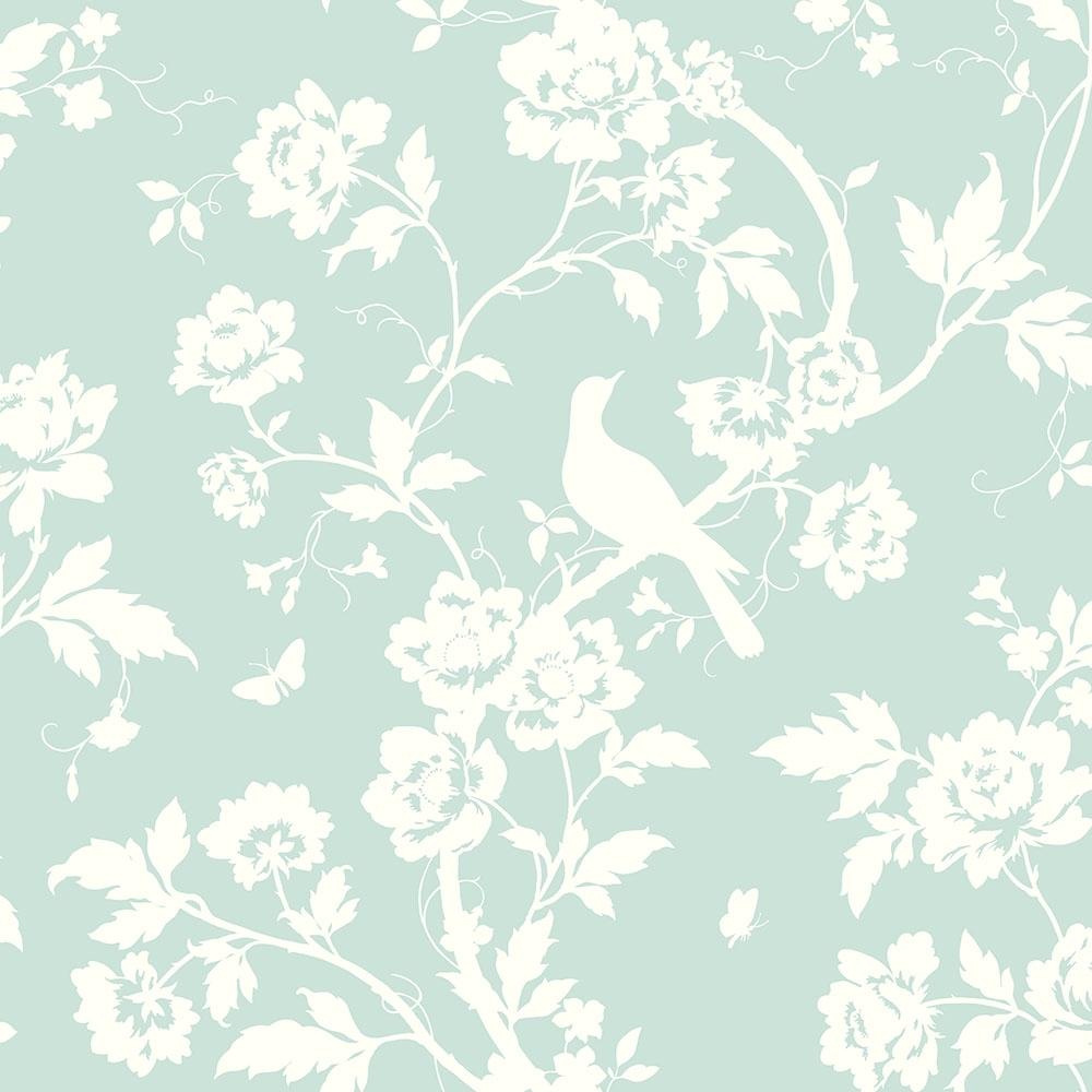 1000x1000 Fine Decor Chinoiserie Floral Wallpaper Mint Green from I Love Wallpaper UK
