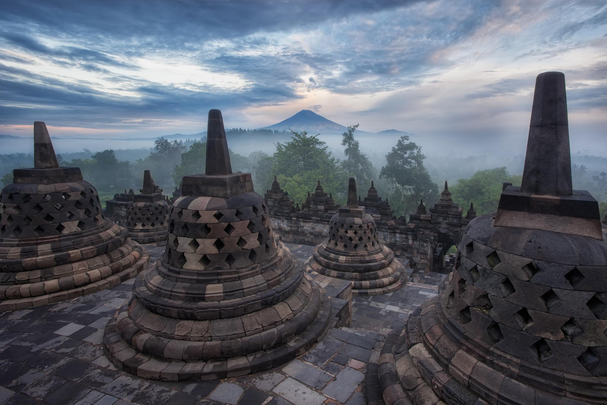2048x1365 Borobudur, Buddhist Temple in Magelang Central Java, Indonesia