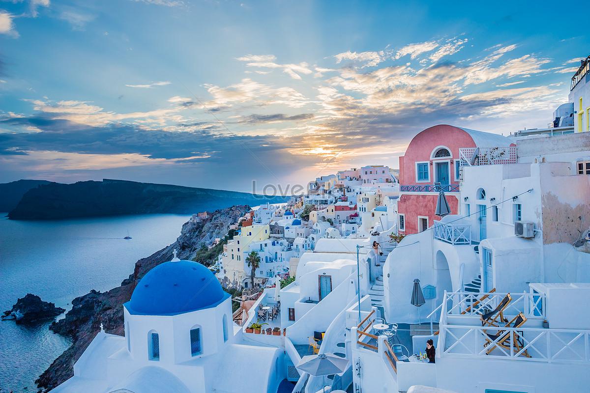 1200x800 Santorini Sunset Picture And HD Photo. Free Download On Lovepik