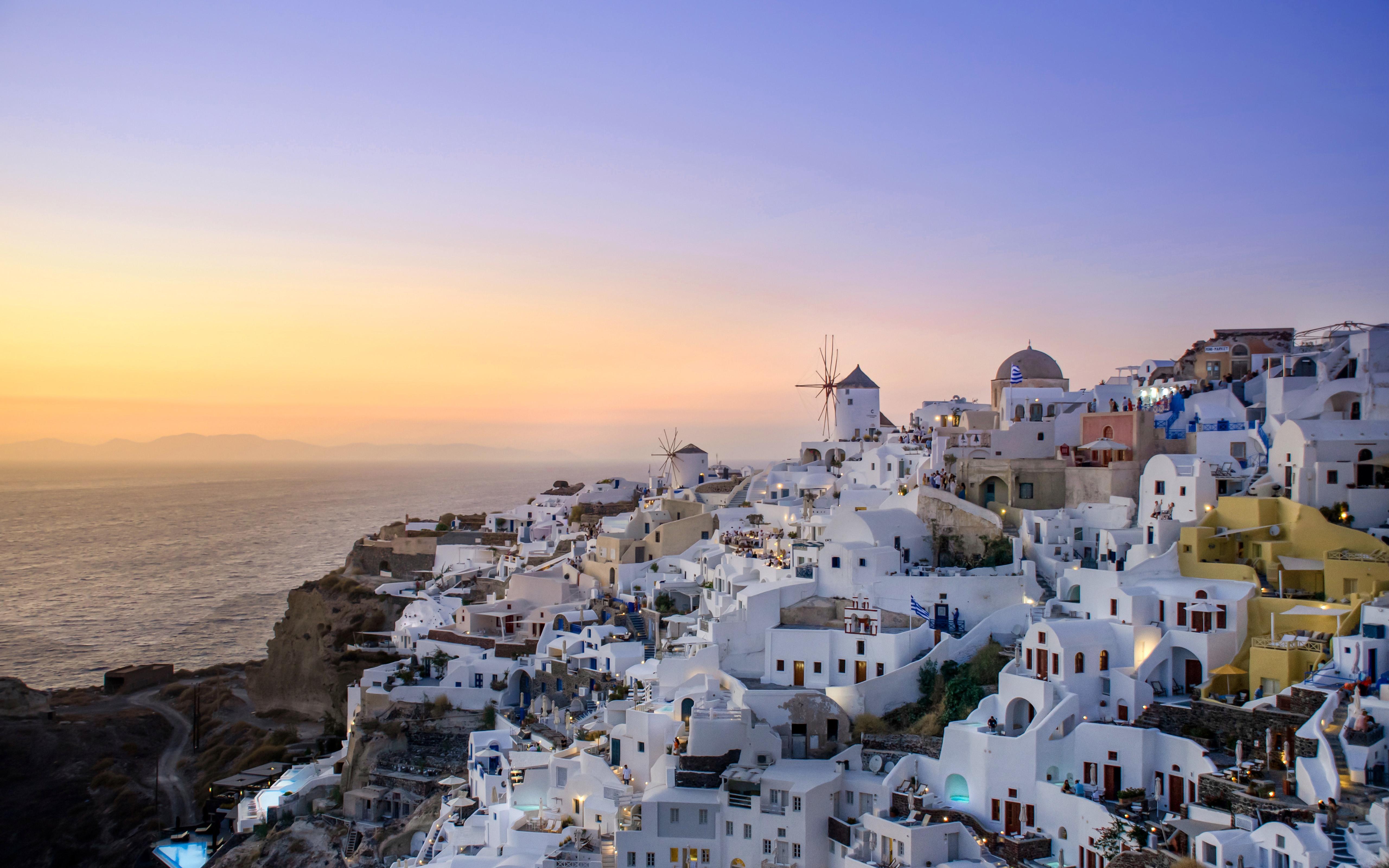 Santorini Island Sunset Wallpapers - Top Free Santorini Island Sunset ...