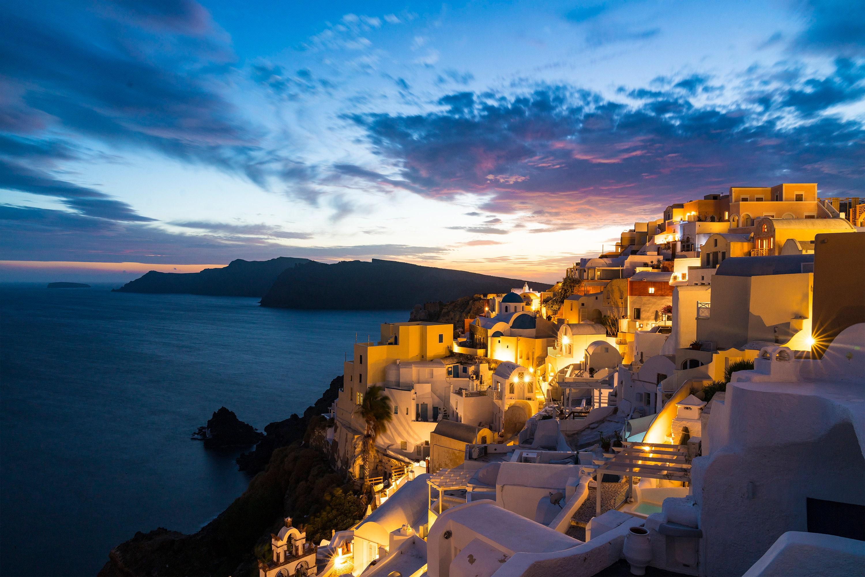 Santorini Island Sunset Wallpapers - Top Free Santorini Island Sunset ...