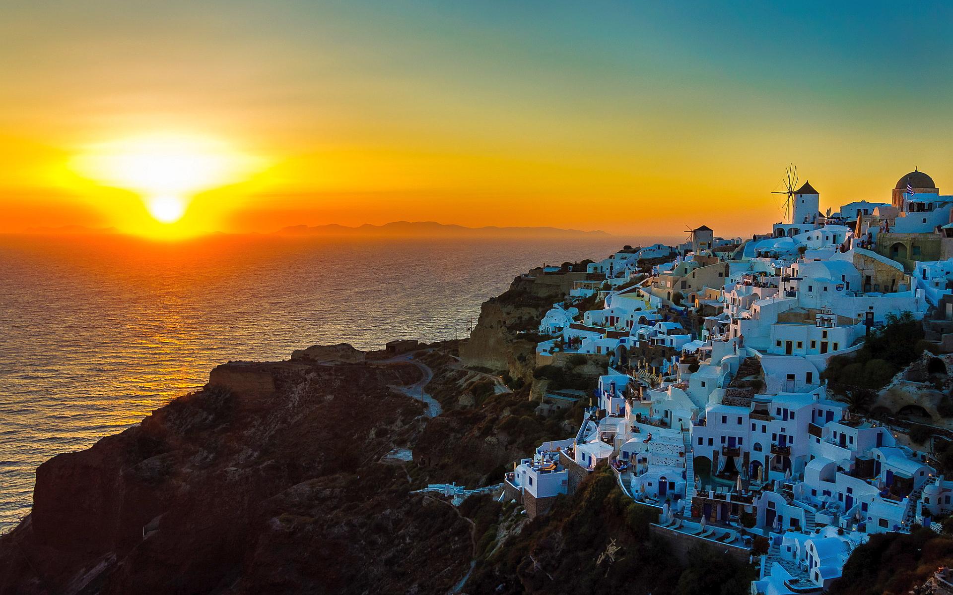 1920x1200 ABC News Names Santorini the Greek Island to See Before You Die