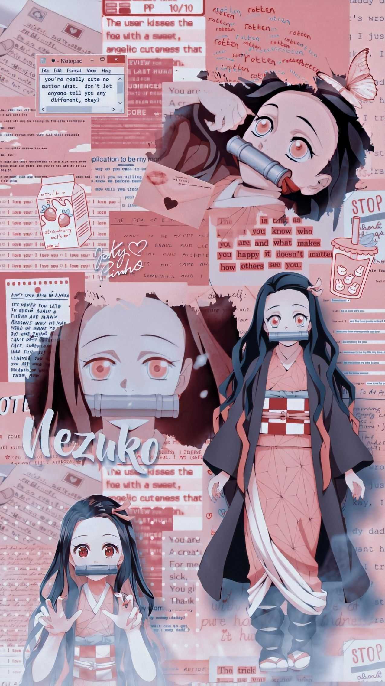 1274x2268 Nezuko Wallpaper