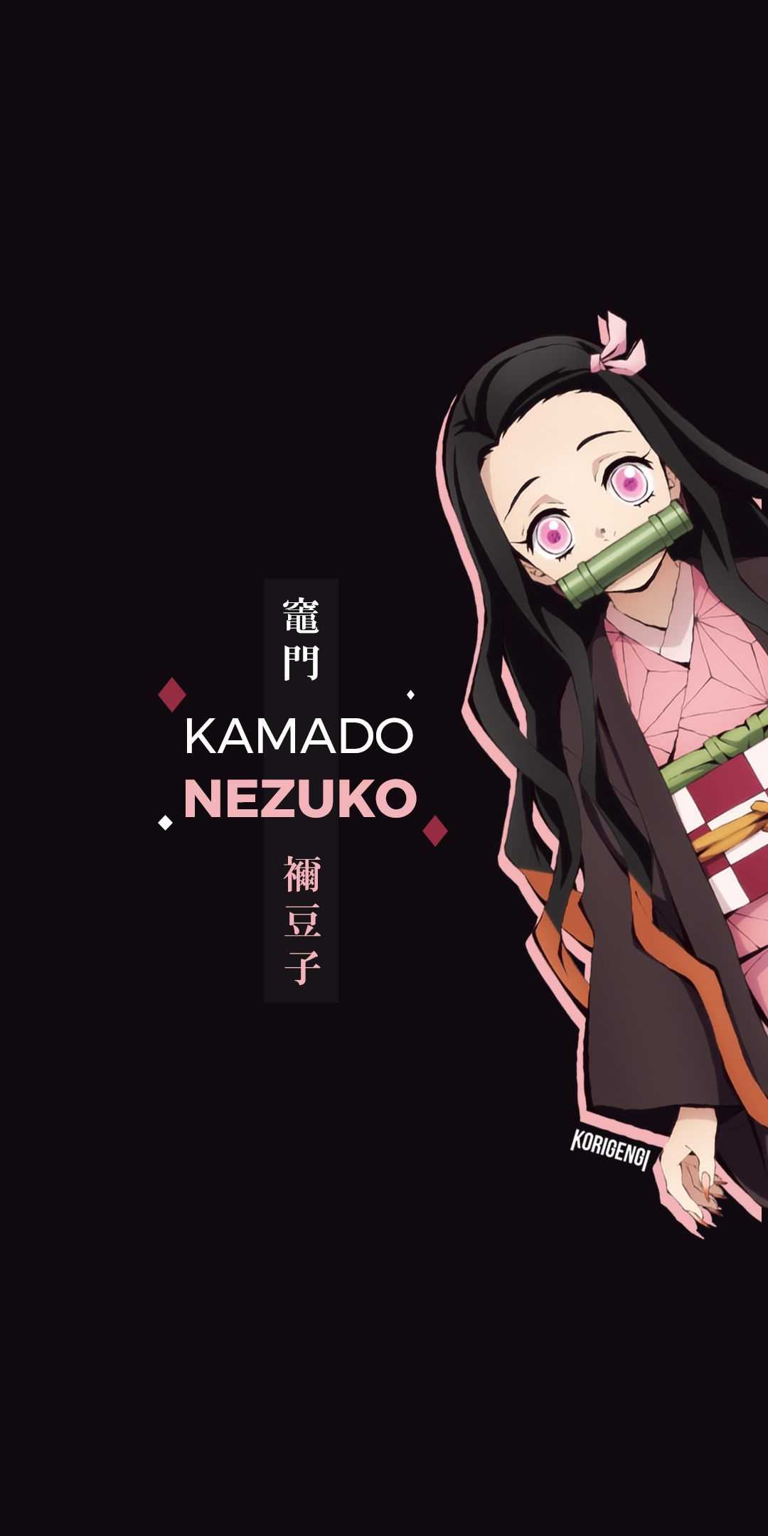 1080x2160 Nezuko Wallpaper