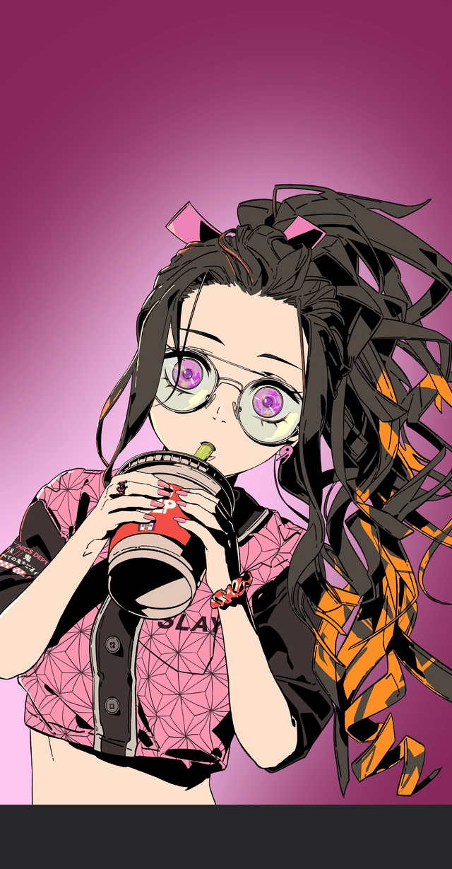 640x1229 My photohopped versions of Nezuko wallpaper (different backrounds). Resolution (2160x4147). Anime (Kimetsu no Yaiba)(Demon Slayer)