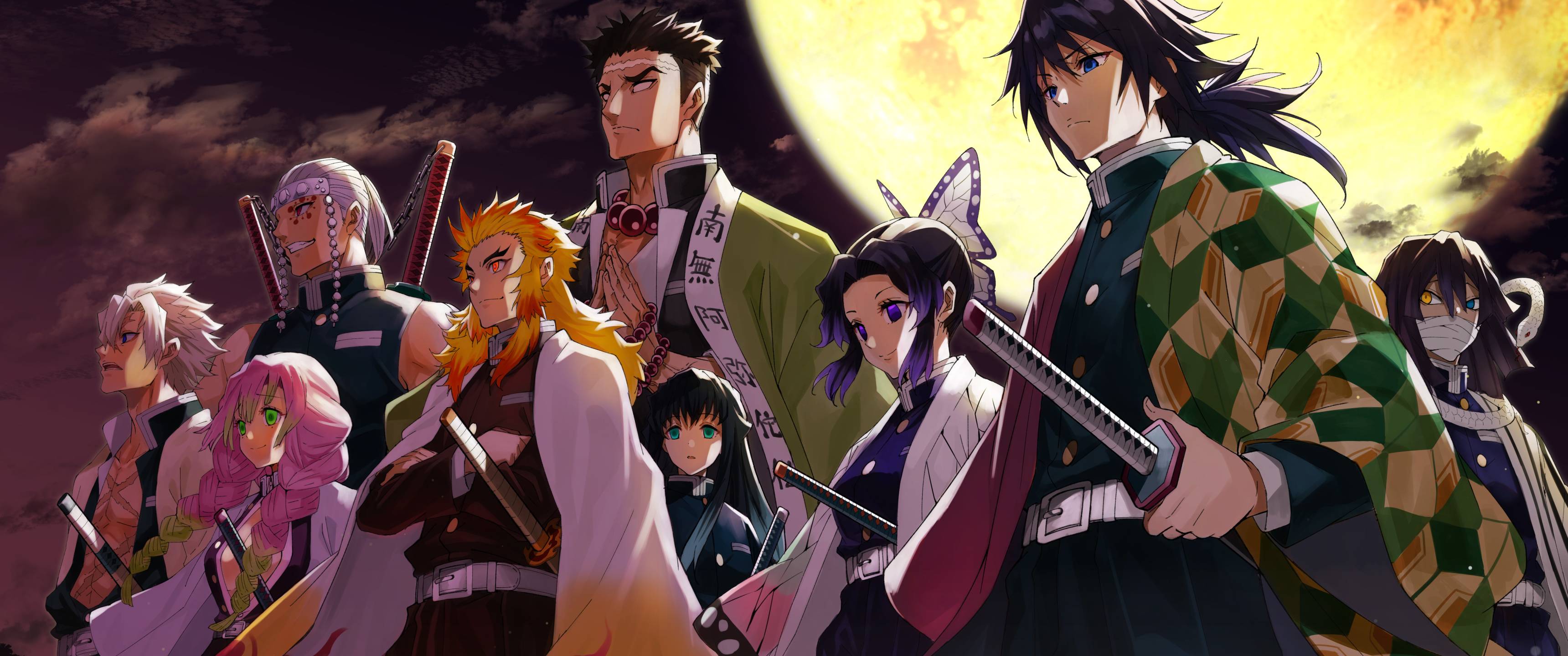 3440x1440 Demon Slayer Kimetsu no Yaiba 4K Characters 3440x1440 Resolution Wallpaper, HD Anime 4K Wallpaper, Image, Photo and Background