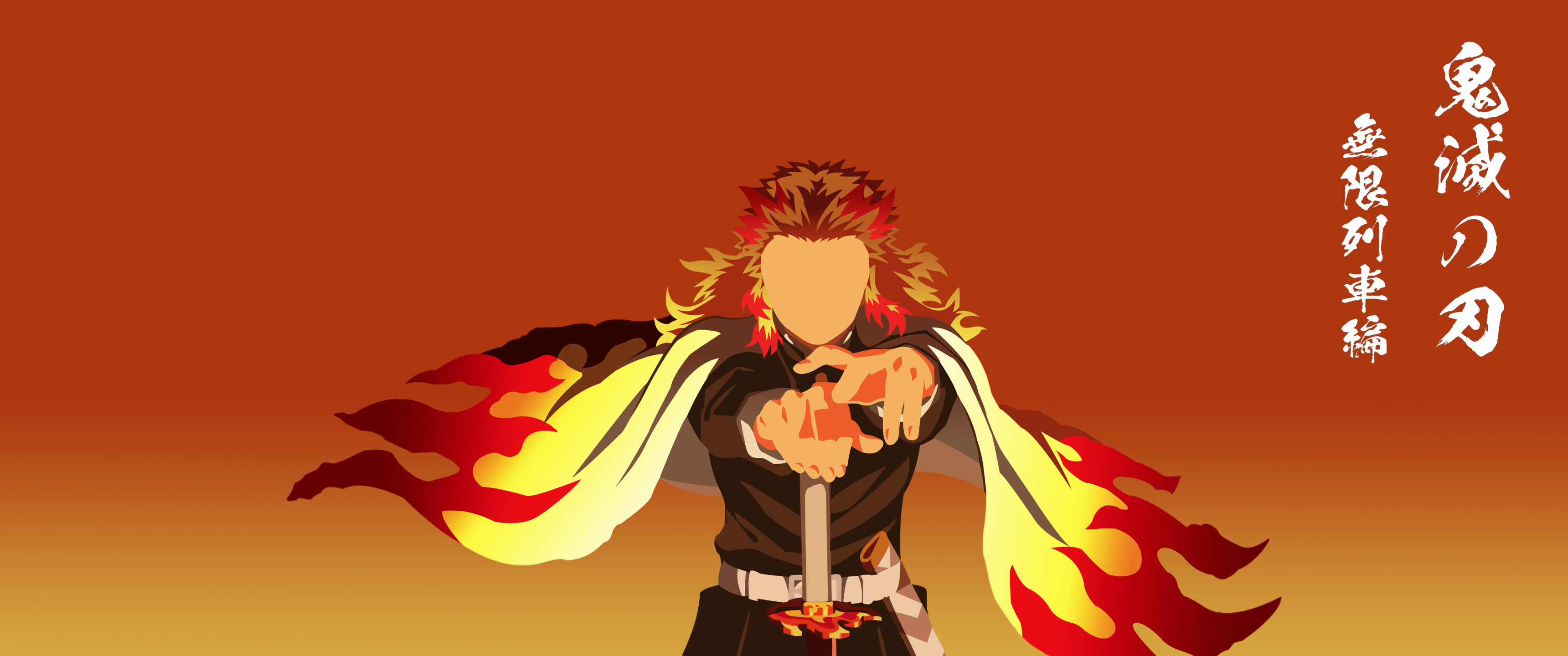 3440x1440 Rengoku Wallpaper