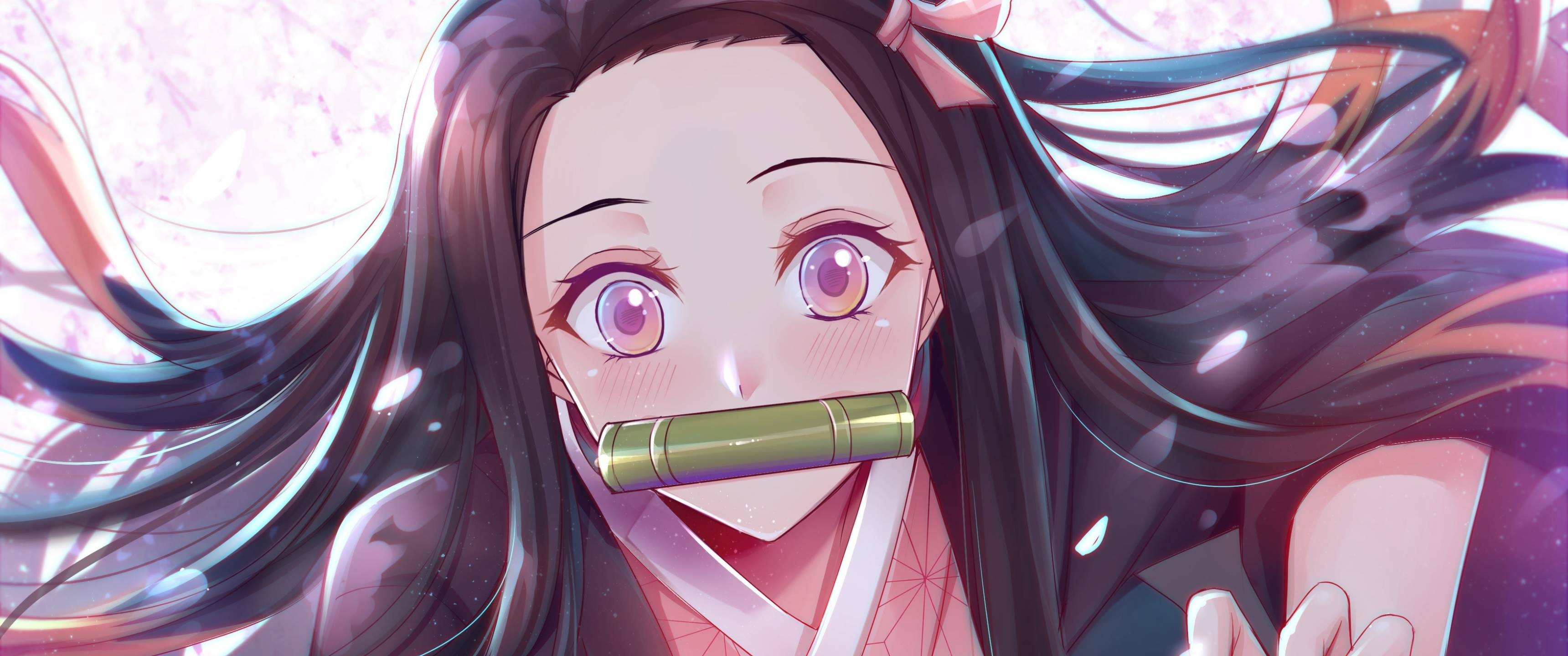 3440x1440 Kimetsu no Yaiba Art Nezuko Kamado 3440x1440 Resolution Wallpaper, HD Anime 4K Wallpaper, Image, Photo and Background