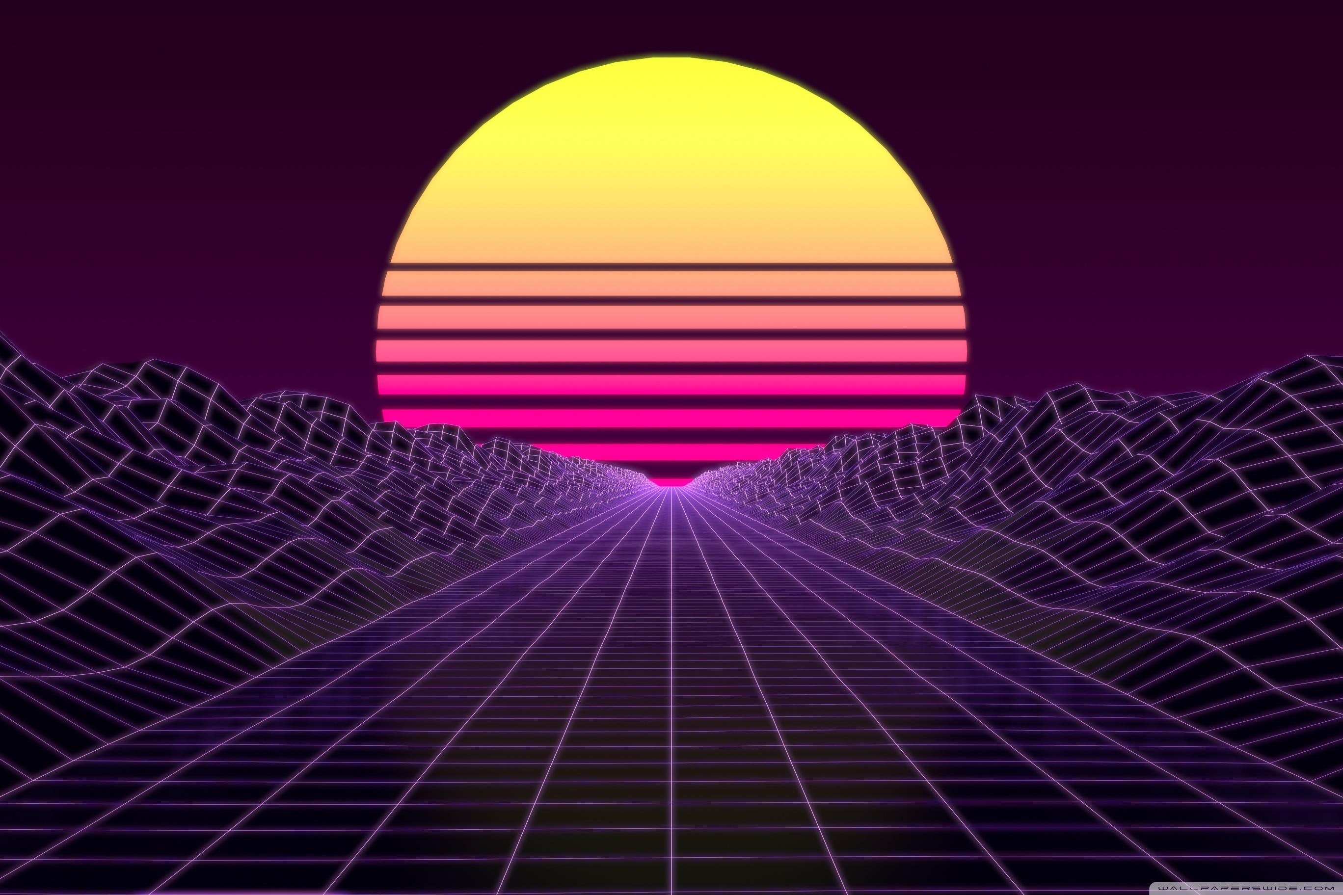 2736x1824 Synthwave Ultra HD Desktop Background Wallpaper for : Widescreen & UltraWide Desktop & Laptop : Multi Display, Dual Monitor : Tablet