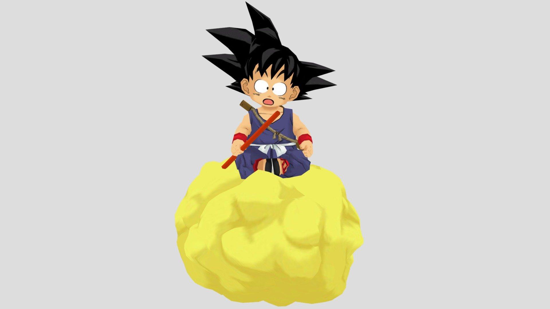1920x1080 Son Goku and Kintoun Nimbus Free 3D model by Antouss [0e05229]