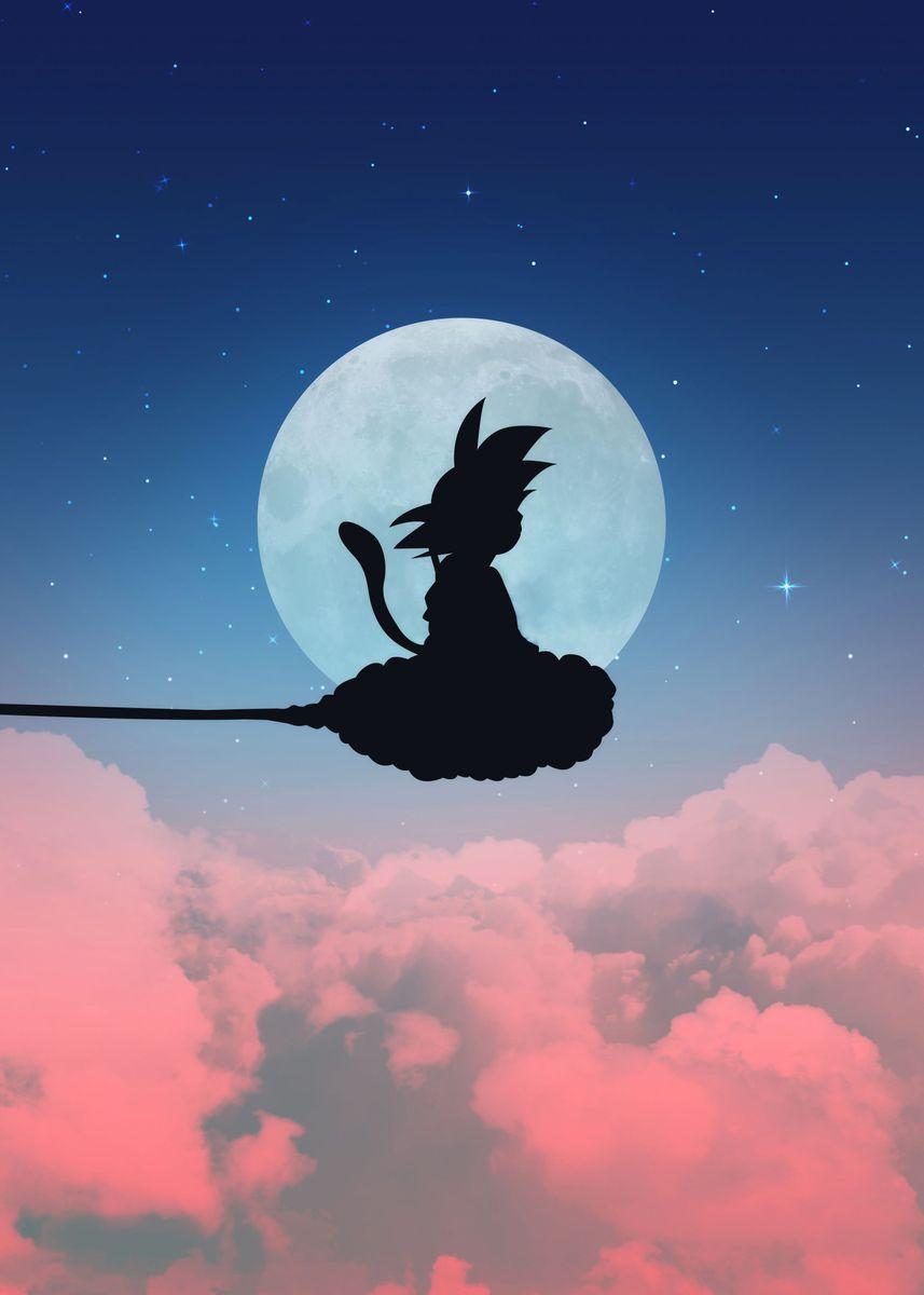 857x1200 Goku Nimbus Cloud' Poster by Genji Illustration. Displate. Anime wallpaper phone, Anime wallpaper, Cool artwork