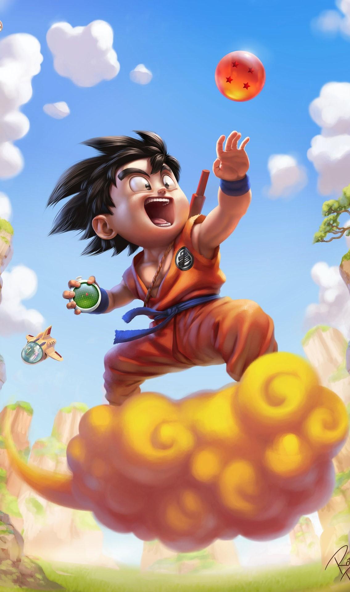 1135x1920 Goku Wallpaper