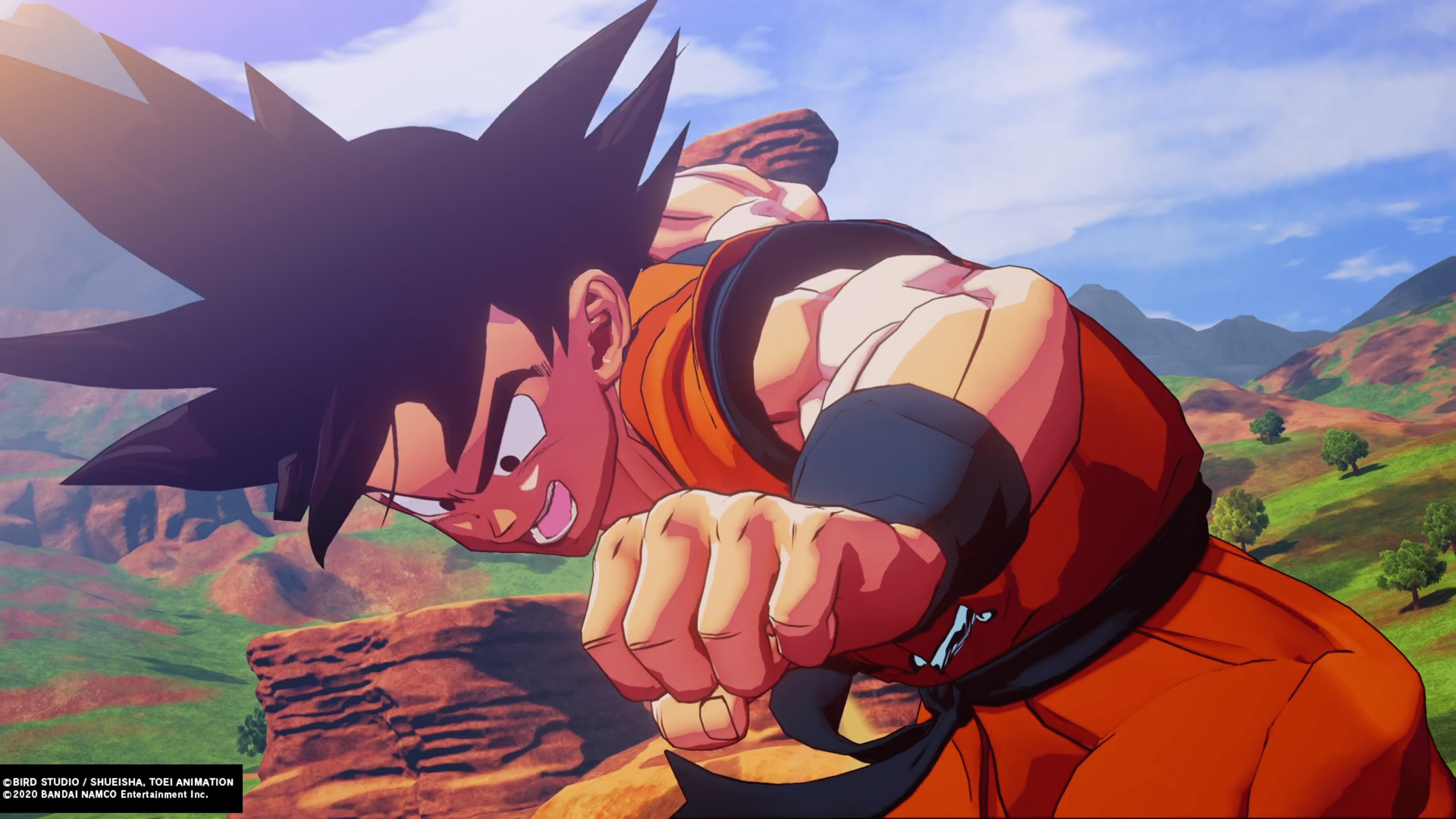3840x2160 Goku on Flying Nimbus