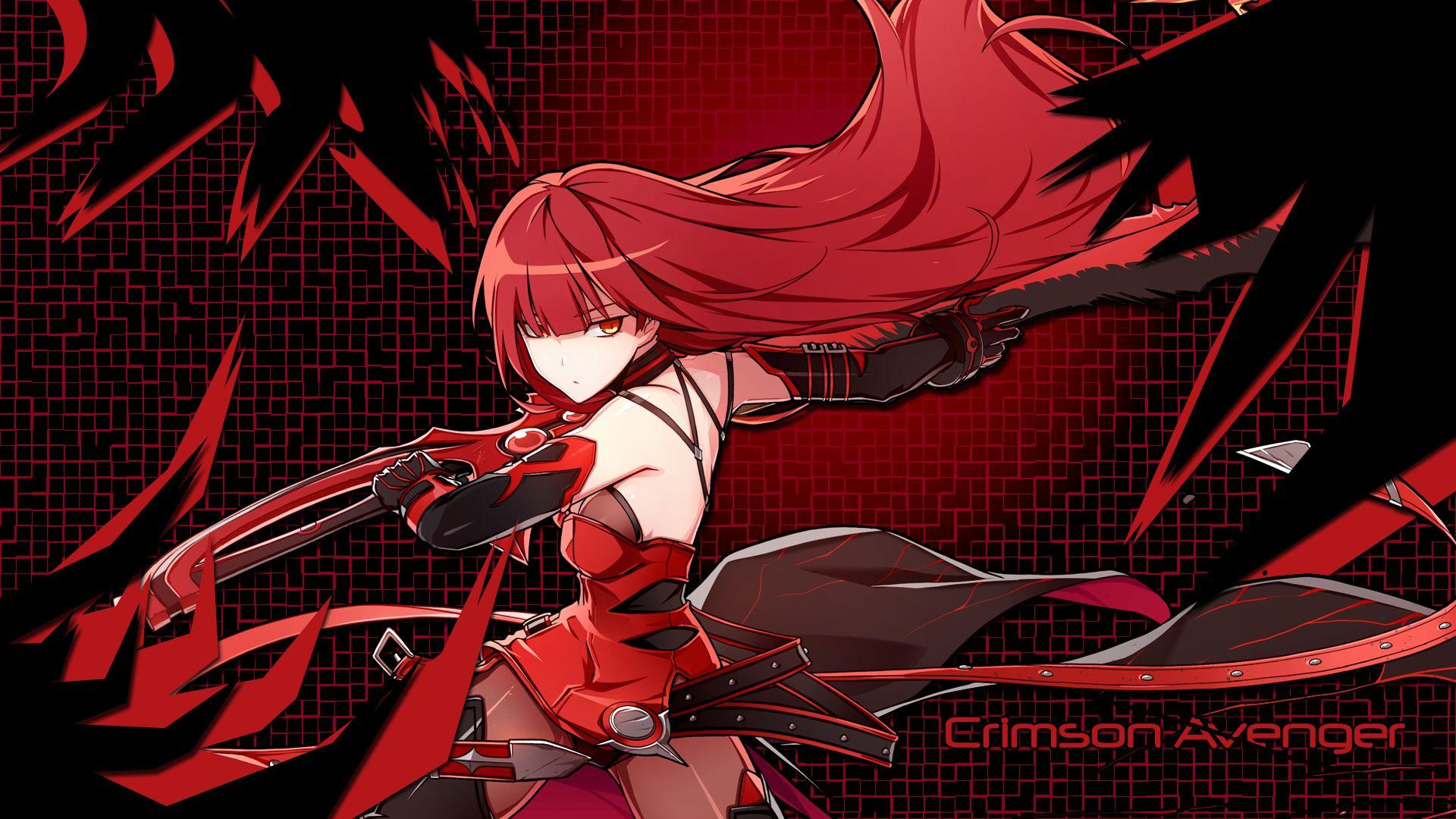 1920x1080 Elsword:Elesis Crimson Avenger. Crimson avenger, Elsword, Avengers