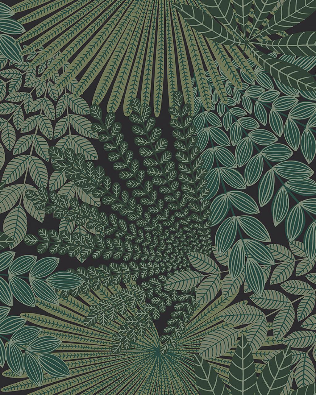 1024x1280 The wallpaper pattern Velvet Leaves from Boråstapeter Velvet Leaves wallpaper. Foliage. Green and black. Exotic leavesåstapeter